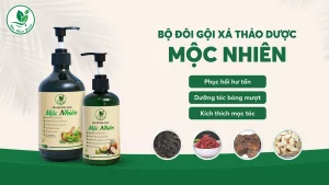 Bộ đôi gội xả thảo dược Mộc Nhiên