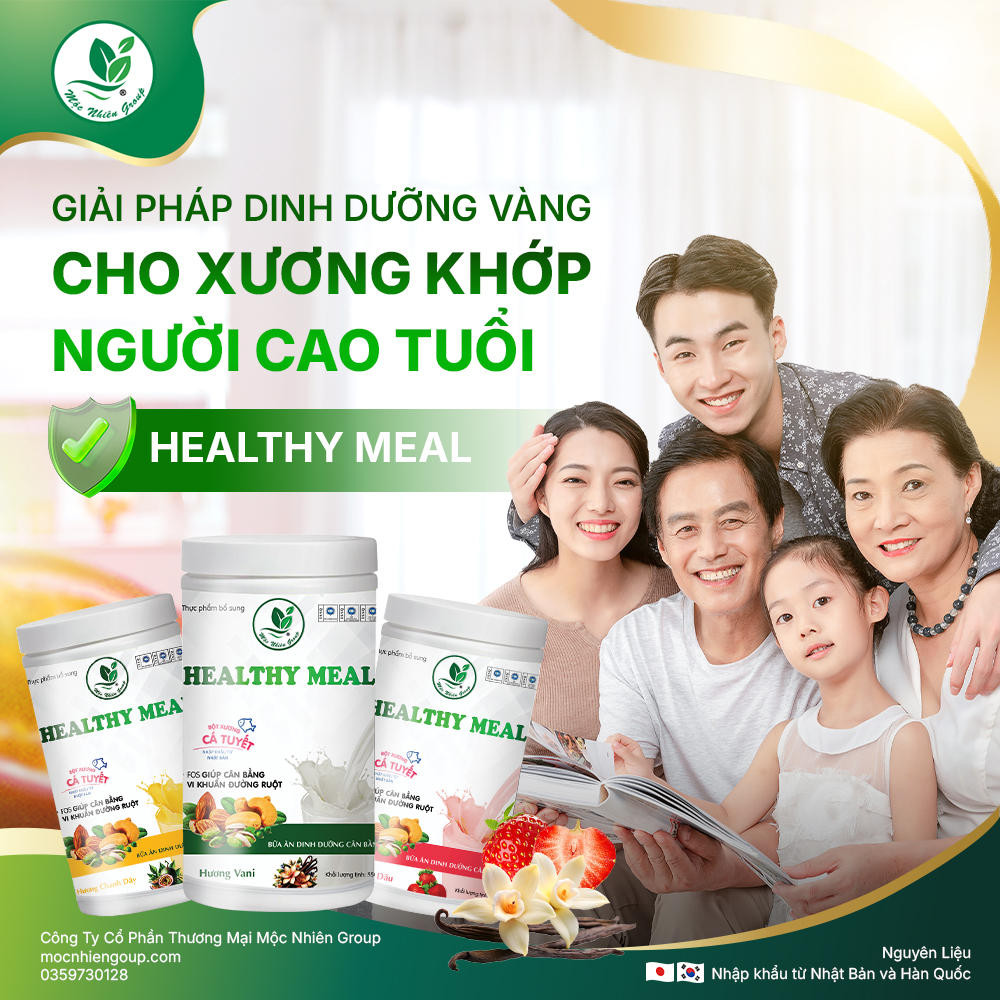 Sữa hạt Healthy Meal - hỗ trợ đau nhức xương khớp