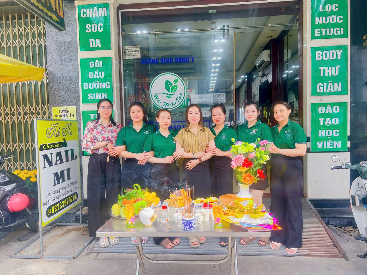 Chi nhánh Mộc Nhiên Spa Long An cúng khai xuân 2026
